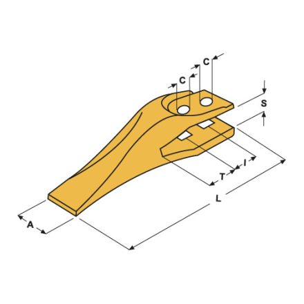 JCB villás ásóköröm