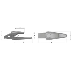 R10BE25, C-Rex mélyásó körömtartó