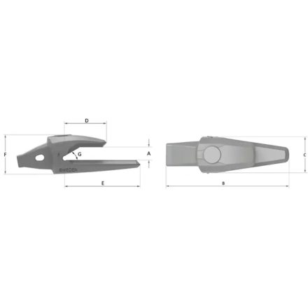 R10BE25, C-Rex mélyásó körömtartó